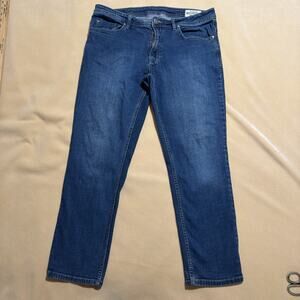 Buffalo David Bitton Jeans Mens 36 X 30 Jackson Straight Leg Stretch Medium Wash